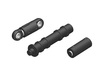 Hydraulisk sylinder for rørkontaktmaskin 